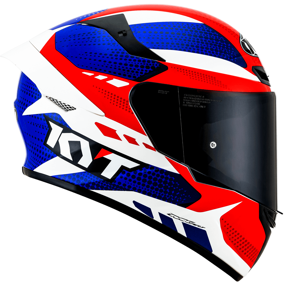 CAPACETE KYT TT-COURSE GEAR BLUE/RED