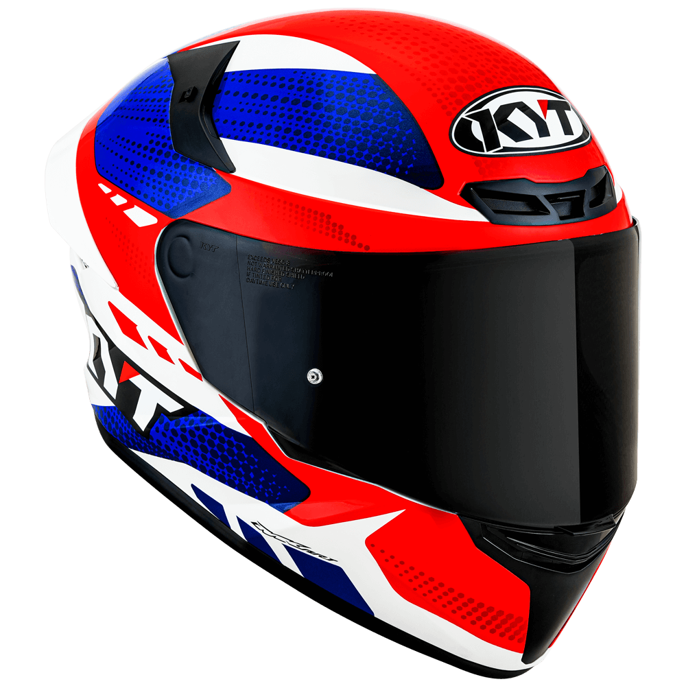 CAPACETE KYT TT-COURSE GEAR BLUE/RED