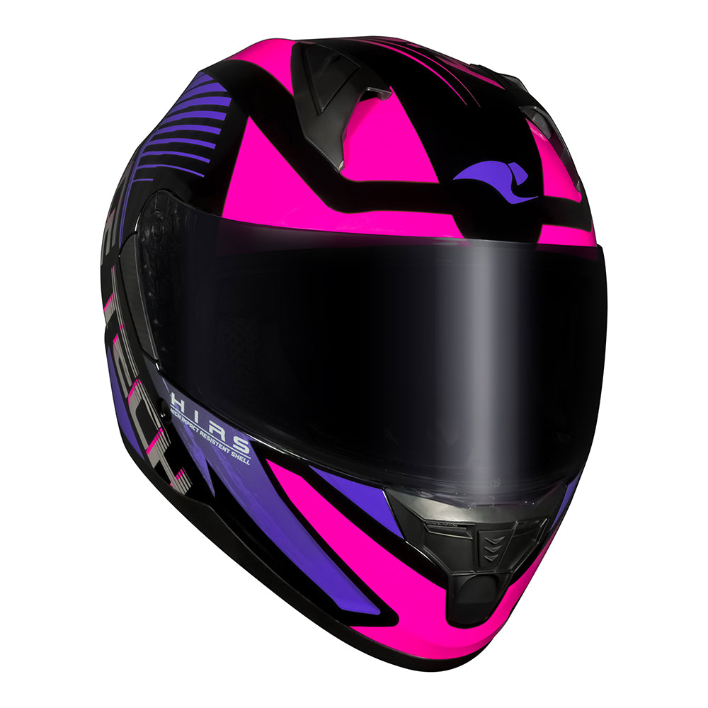 CAPACETE RACE TECH SECTOR SLASH PRETO E ROXO