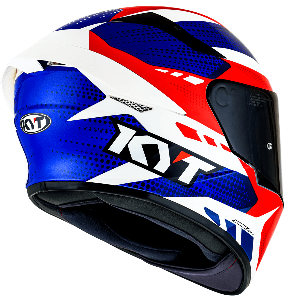 CAPACETE KYT TT-COURSE GEAR BLUE/RED