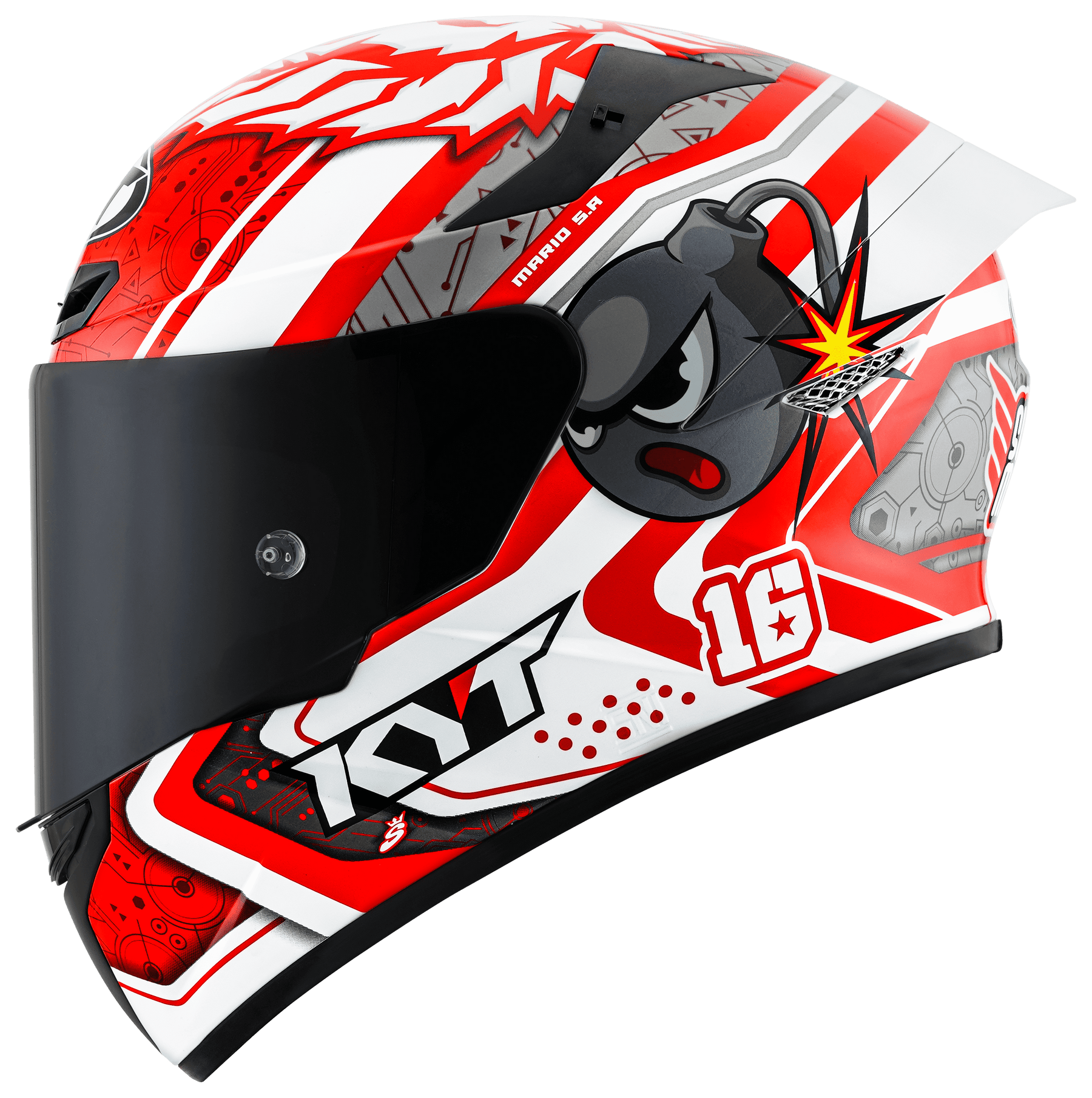 CAPACETE KYT TT-COURSE SUPER MARIO