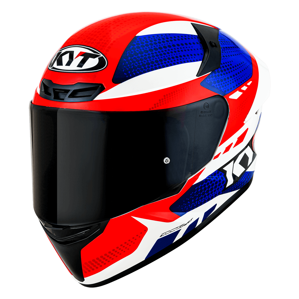 CAPACETE KYT TT-COURSE GEAR BLUE/RED