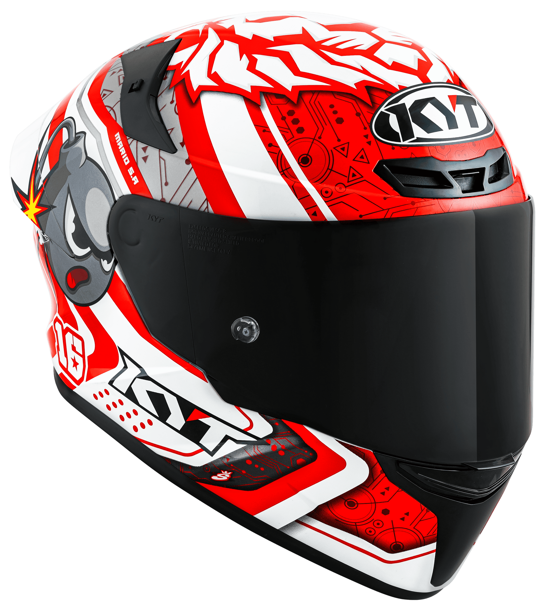 CAPACETE KYT TT-COURSE SUPER MARIO