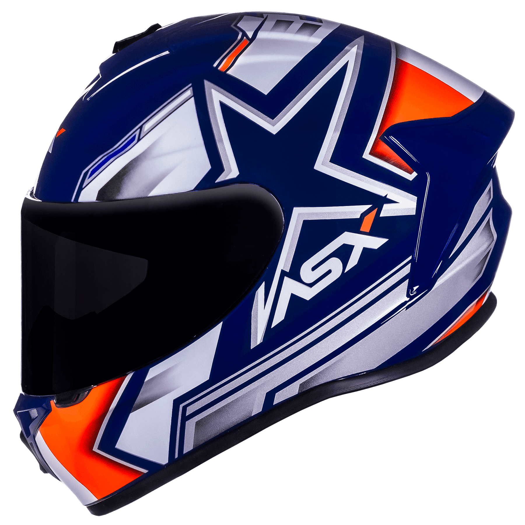 CAPACETE ASX DRAKEN PILOT BRILHO AZUL BRANCO VERMELHO