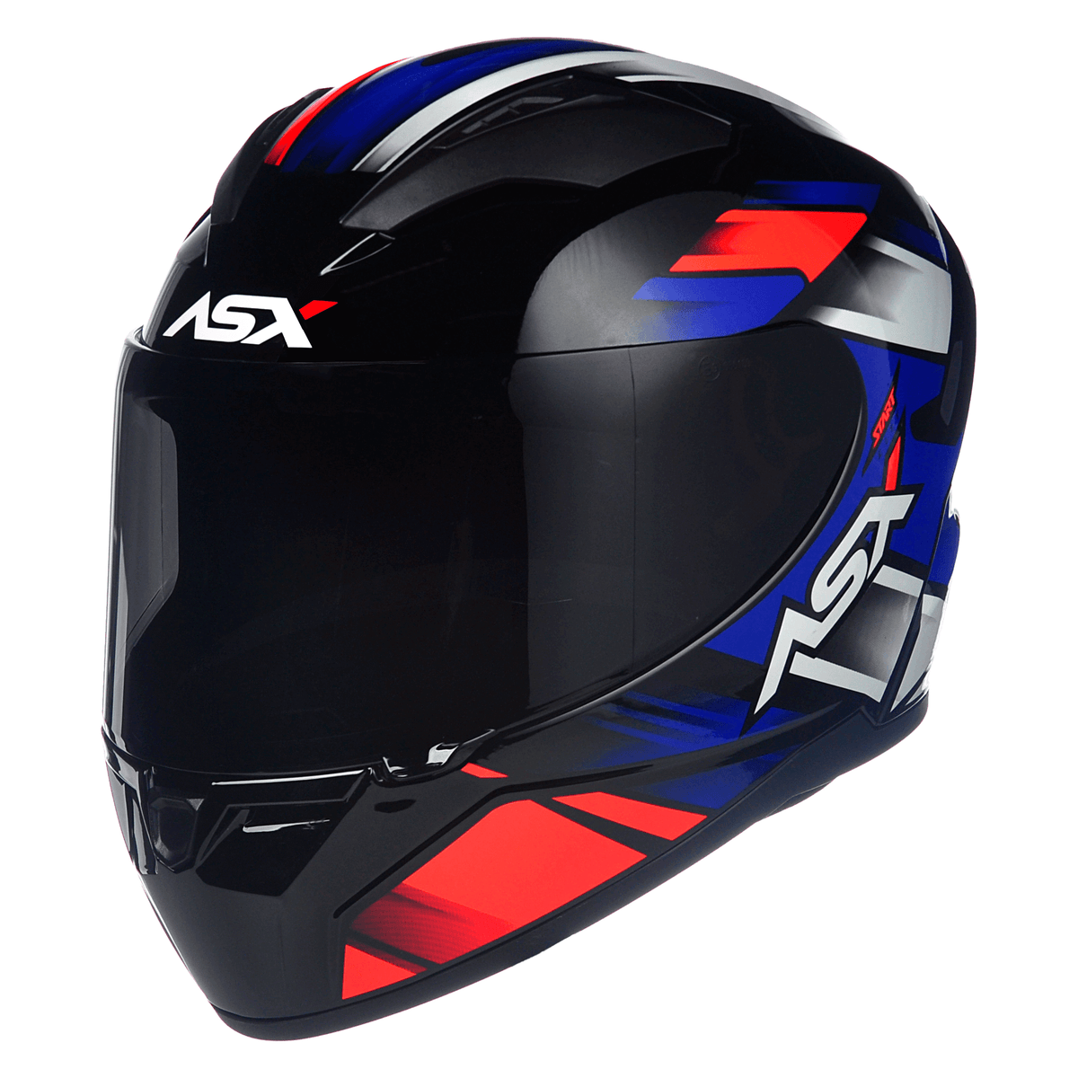 CAPACETE ASX CITY START BRILHO PRETO VERMELHO AZUL