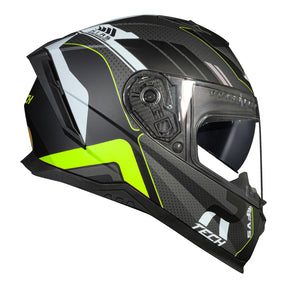 CAPACETE RACE TECH VOLT TRACK FOSCO TITANIUM E PRETO + ÓCULOS INTERNO