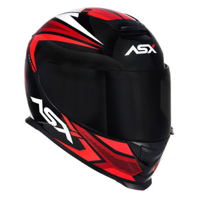 CAPACETE ASX EAGLE STREET BRILHO PRETO VERMELHO BRANCO