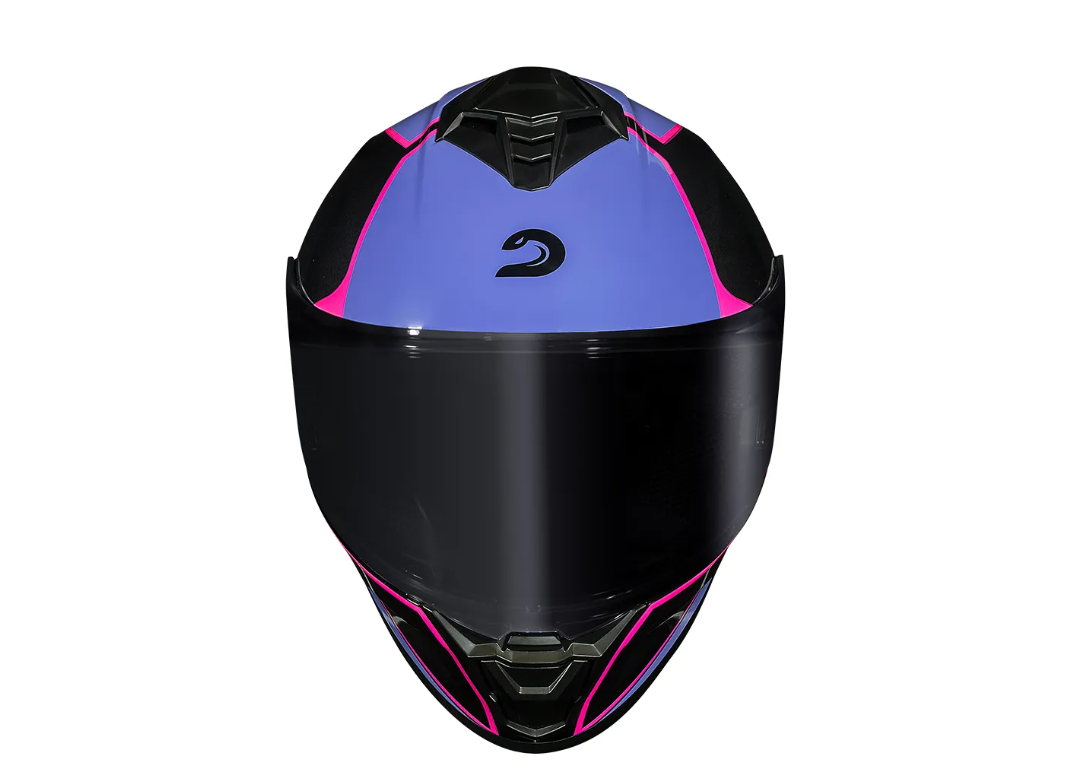 CAPACETE RACE TECH HIT PLUS PRETO E ROXO
