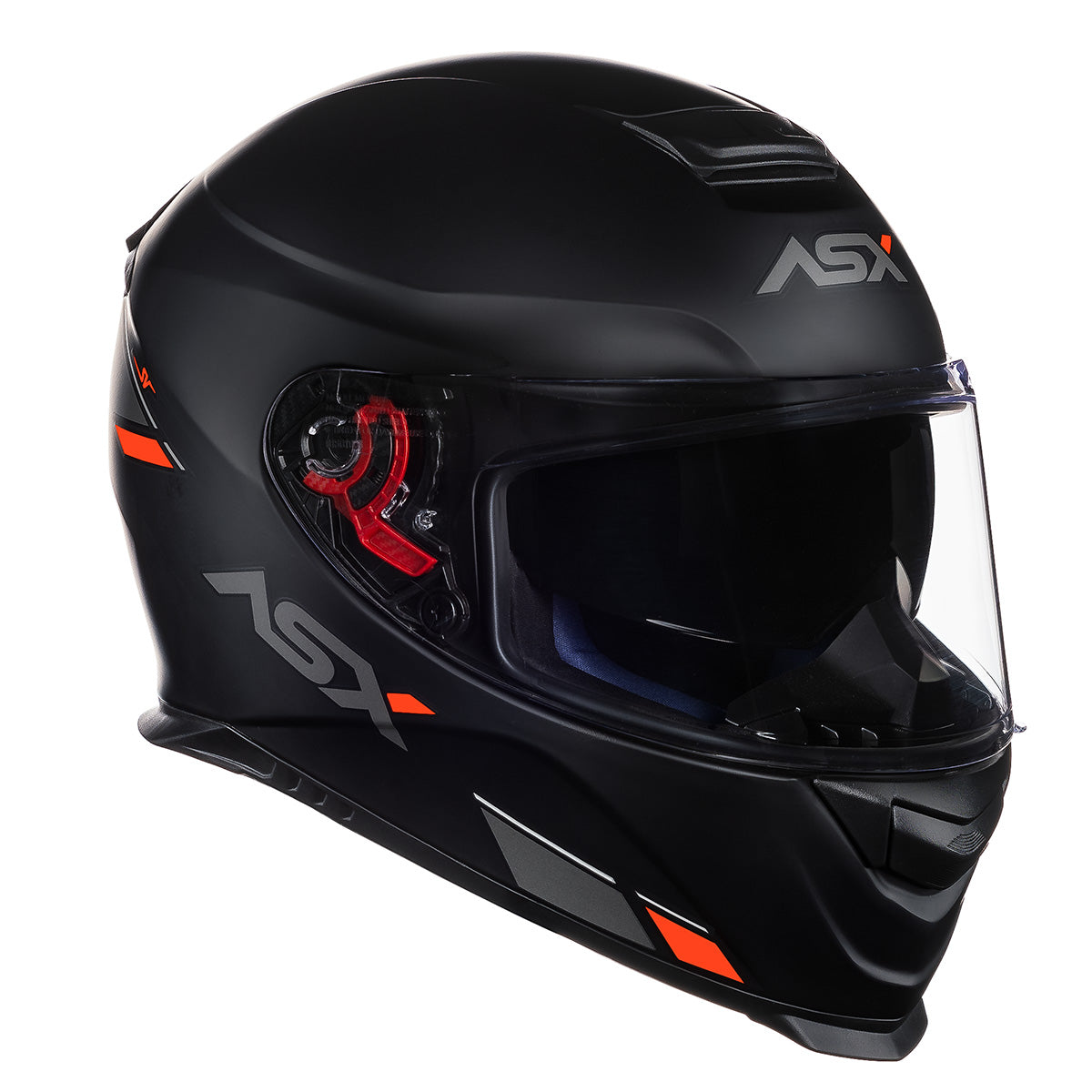 CAPACETE ASX EAGLE SV SOLID FOSCO PRETO GRAFITE VERMELHO