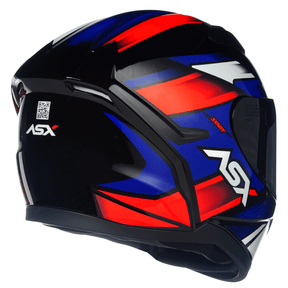 CAPACETE ASX CITY START BRILHO PRETO VERMELHO AZUL