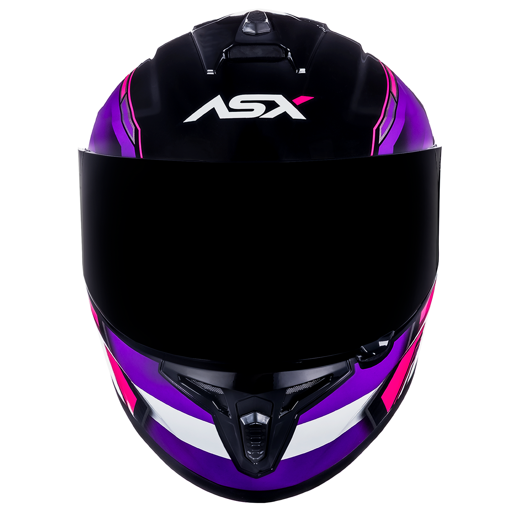 CAPACETE ASX DRAKEN PILOT BRILHO PRETO LILAS ROSA