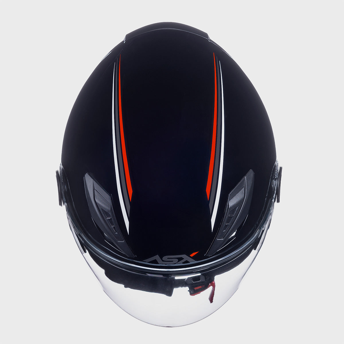CAPACETE ASX CITY AIR SOLID BRILHO PRETO