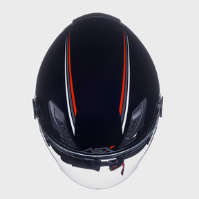 CAPACETE ASX CITY AIR SOLID BRILHO PRETO