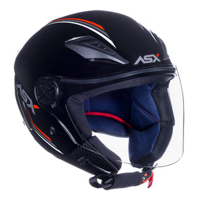 CAPACETE ASX CITY AIR SOLID BRILHO PRETO