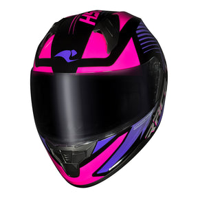 CAPACETE RACE TECH SECTOR SLASH PRETO E ROXO
