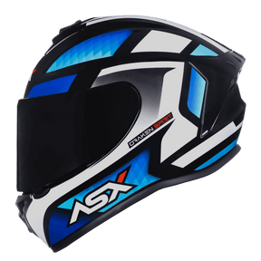 CAPACETE ASX DRAKEN SPIRIT BRILHO PRETO AZUL BRANCO