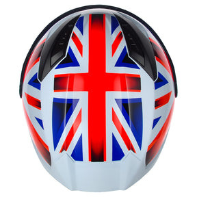 CAPACETE ASX CITY KINGDOM BRILHO BRANCO  VERMELHO  AZUL