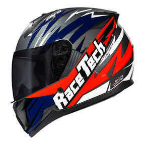 CAPACETE RACE TECH SECTOR ELECTRO TITANIUM E LARANJA