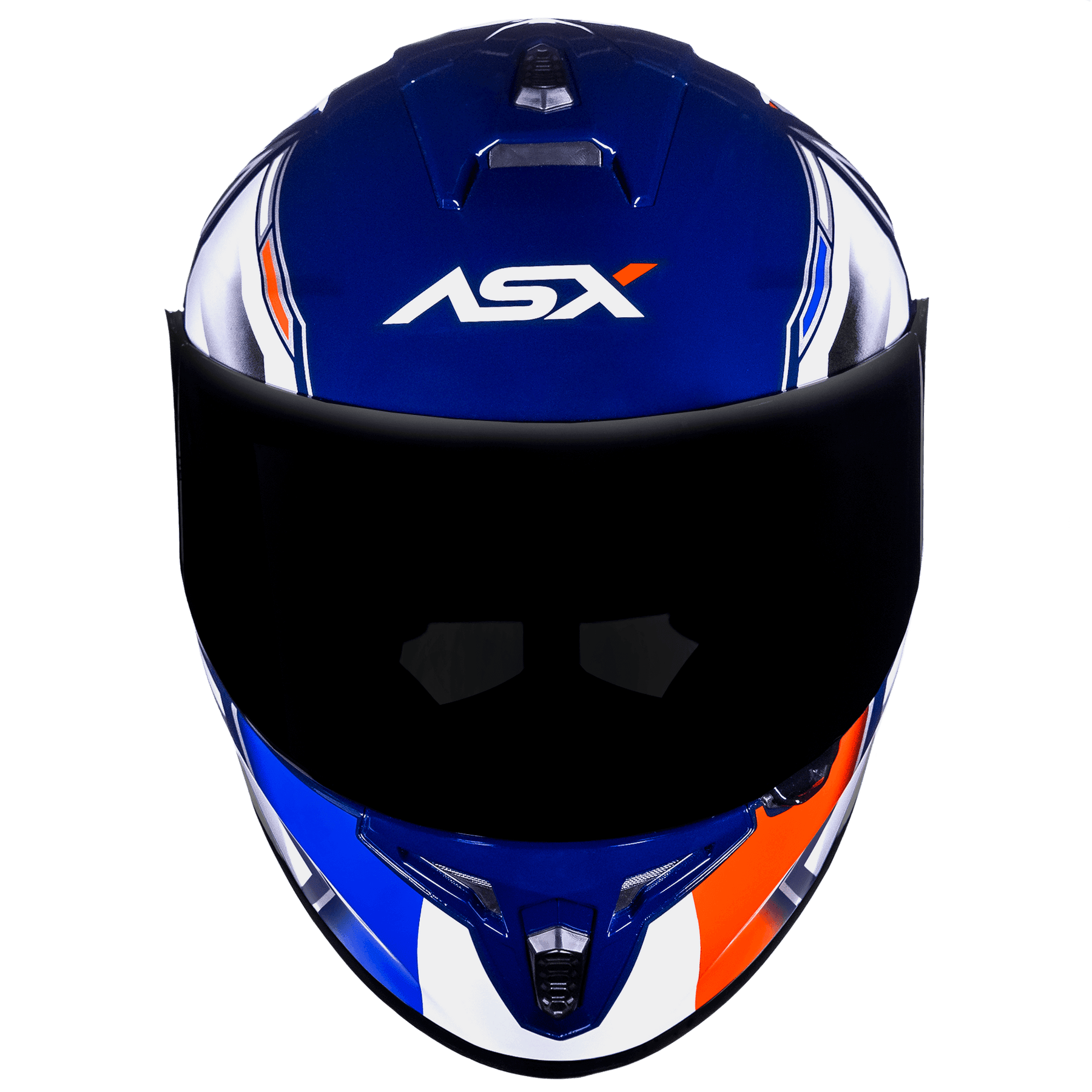 CAPACETE ASX DRAKEN PILOT BRILHO AZUL BRANCO VERMELHO