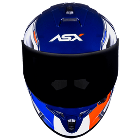 CAPACETE ASX DRAKEN PILOT BRILHO AZUL BRANCO VERMELHO