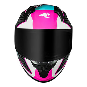 CAPACETE RACE TECH SECTOR VOLTKON BRANCO E ROSA