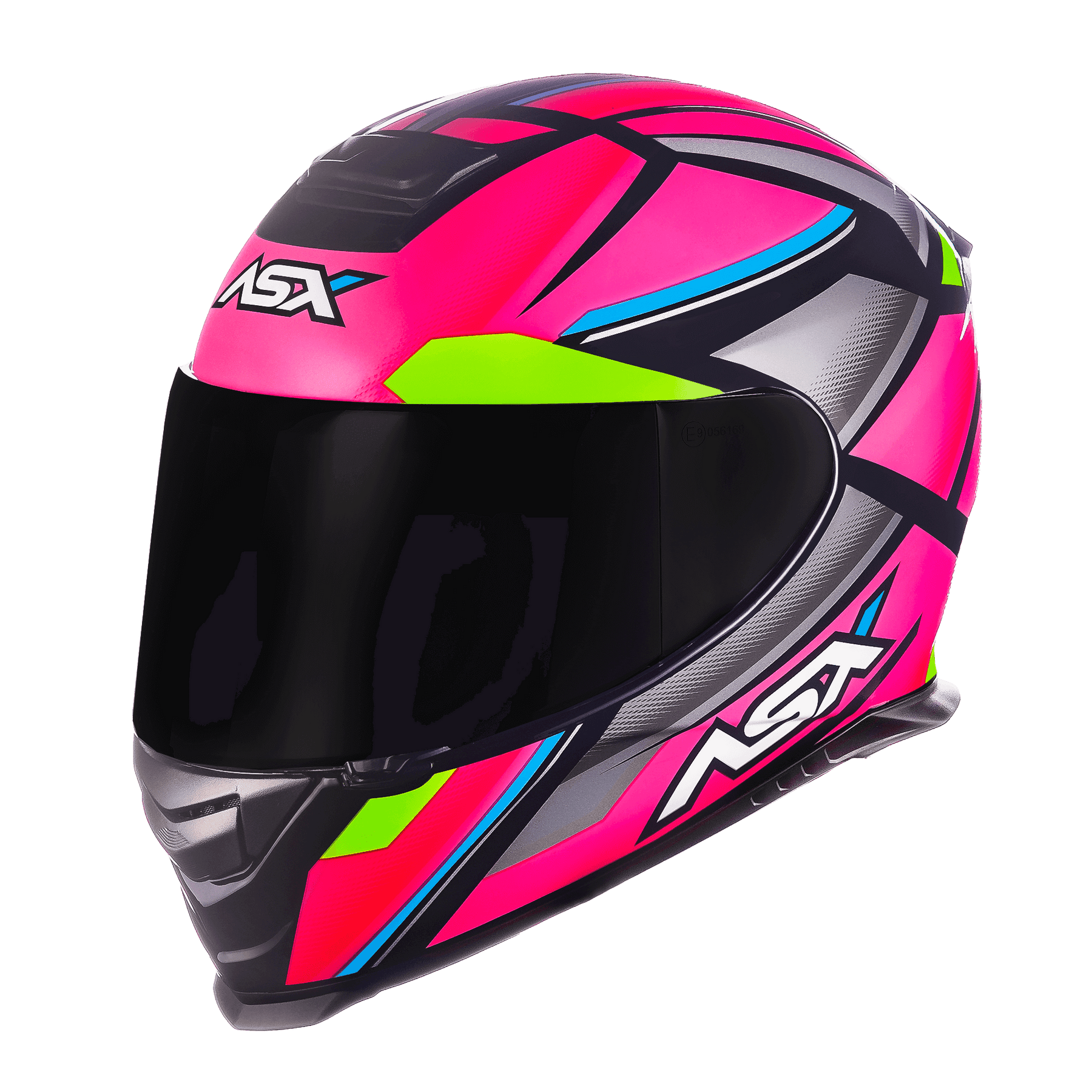 CAPACETE ASX EAGLE EXPLORER BRILHO PRETO ROSA PRATA