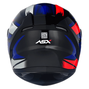 CAPACETE ASX CITY START BRILHO PRETO VERMELHO AZUL