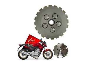 Kit Cubo Platô E Disco De Embreagem Cb 300r 10-15  Xre 300 2010 - Vini