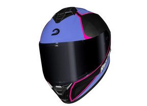 CAPACETE RACE TECH HIT PLUS PRETO E ROXO