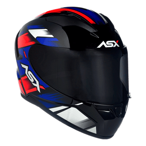 CAPACETE ASX CITY START BRILHO PRETO VERMELHO AZUL