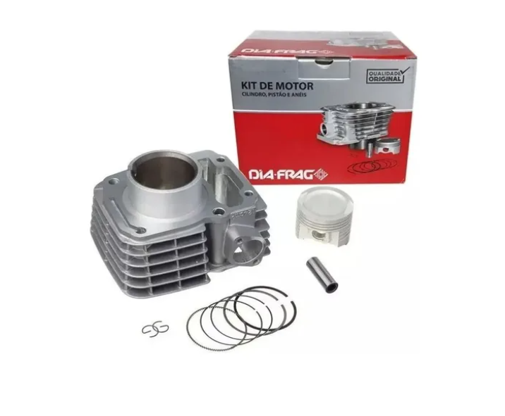 Kit Motor Cilindro Completo Cg 150 Titan 2004 2005 Nxr 150 Bros 2007 Fan Diafrag