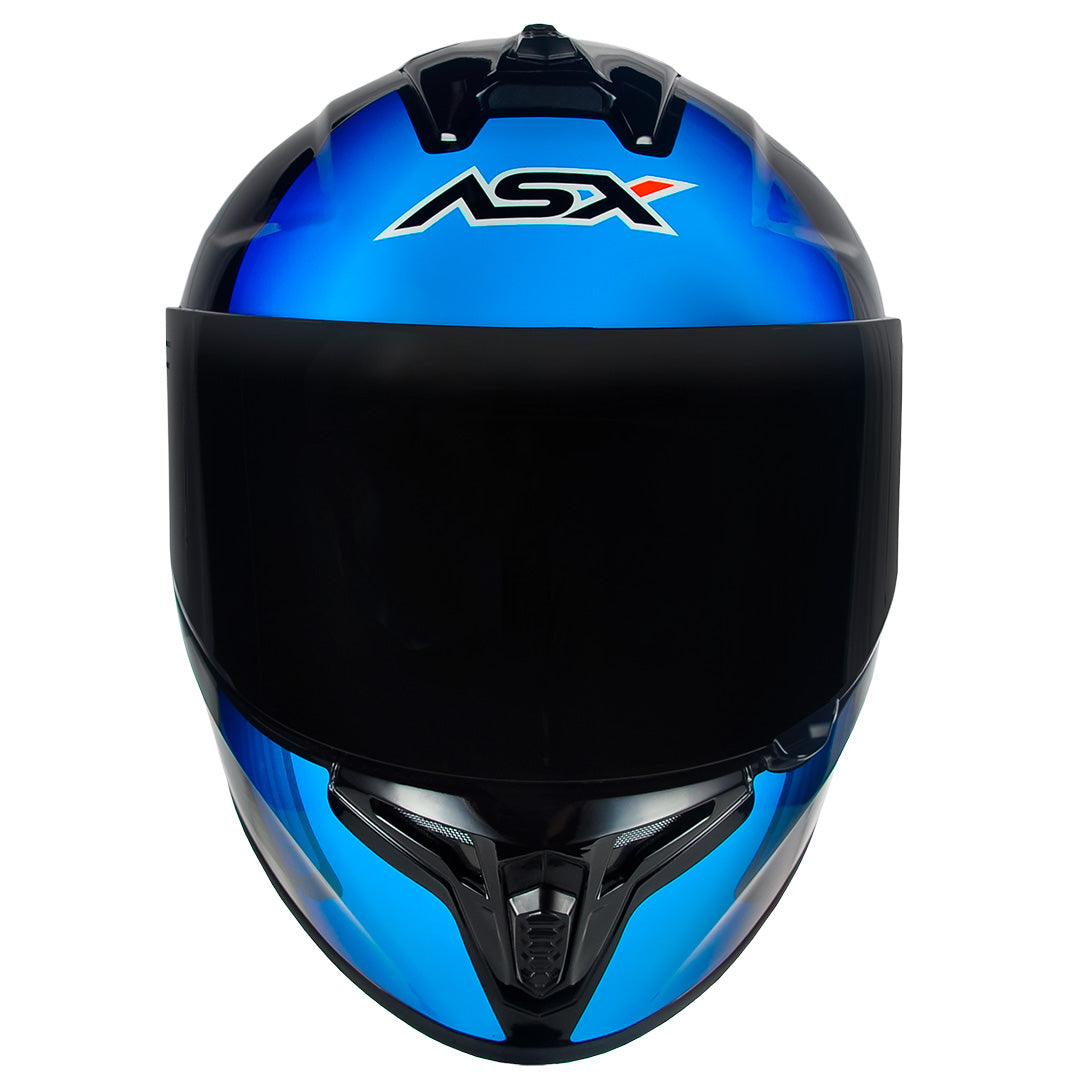 CAPACETE ASX DRAKEN STRIKER BRILHO PRETO AZUL VERMELHO