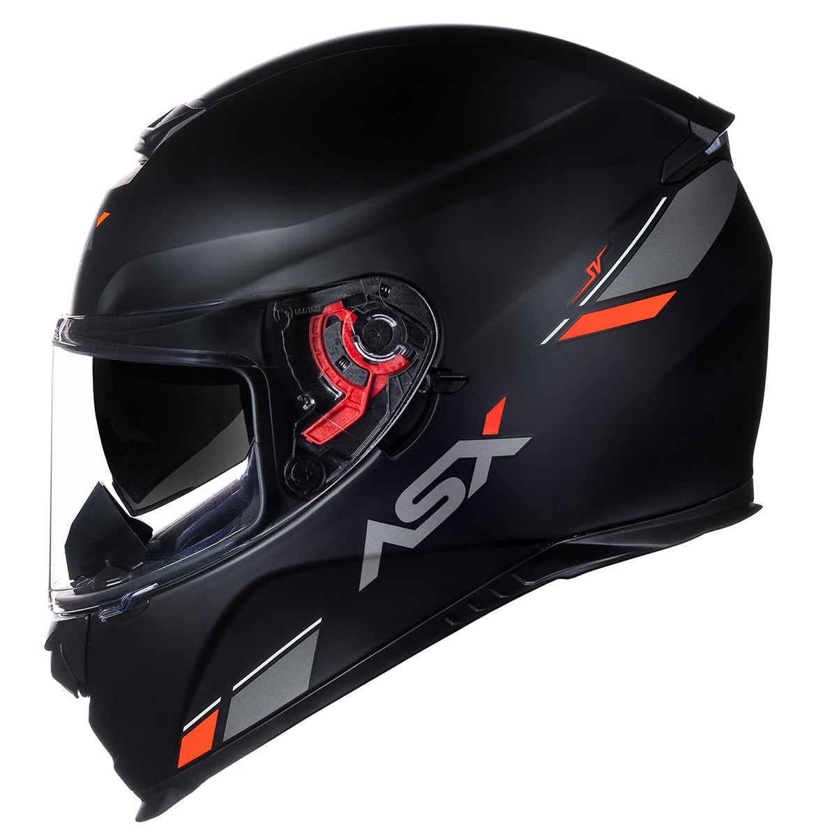 CAPACETE ASX EAGLE SV SOLID FOSCO PRETO GRAFITE VERMELHO