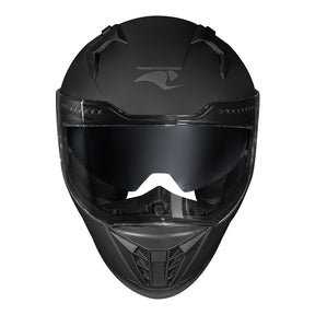 CAPACETE RACE TECH VOLT MONOCOLOR PRETO FOSCO + ÓCULOS INTERNO