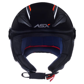 CAPACETE ASX CITY AIR SOLID BRILHO PRETO