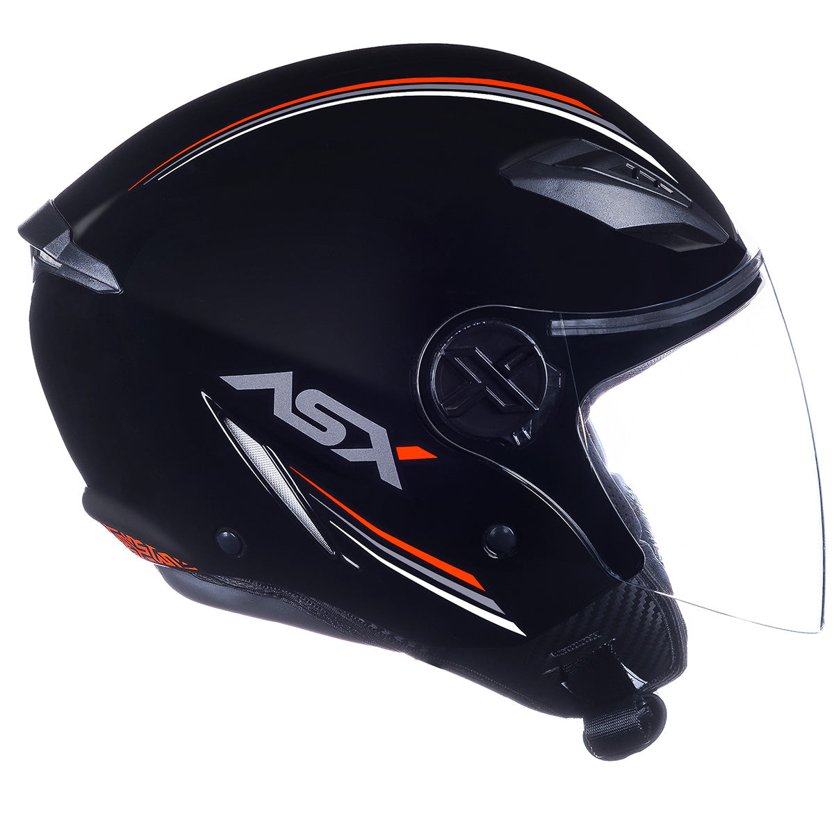 CAPACETE ASX CITY AIR SOLID BRILHO PRETO