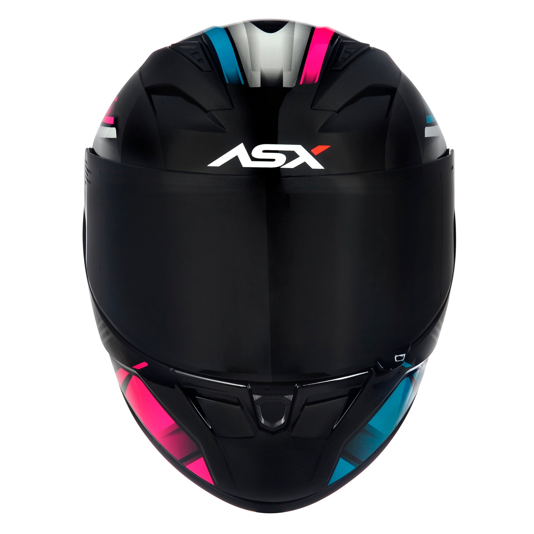 CAPACETE ASX CITY START BRILHO PRETO TURQUESA ROSA