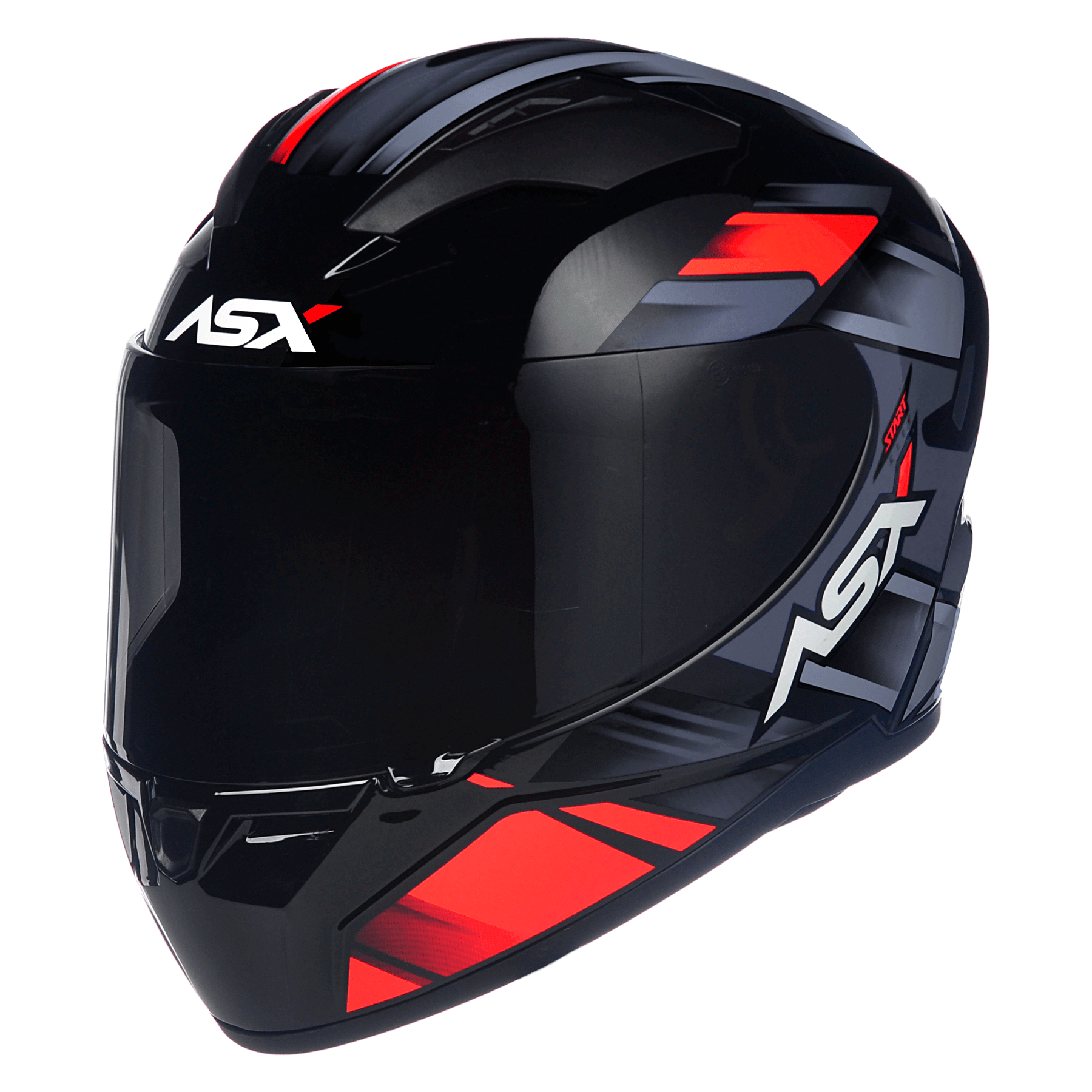 CAPACETE ASX CITY START BRILHO PRETO VERMELHO CINZA