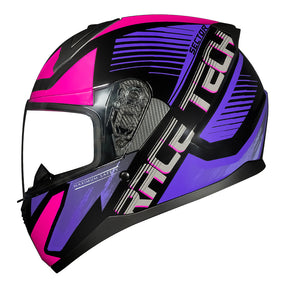 CAPACETE RACE TECH SECTOR SLASH PRETO E ROXO