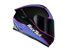 CAPACETE RACE TECH HIT PLUS PRETO E ROXO