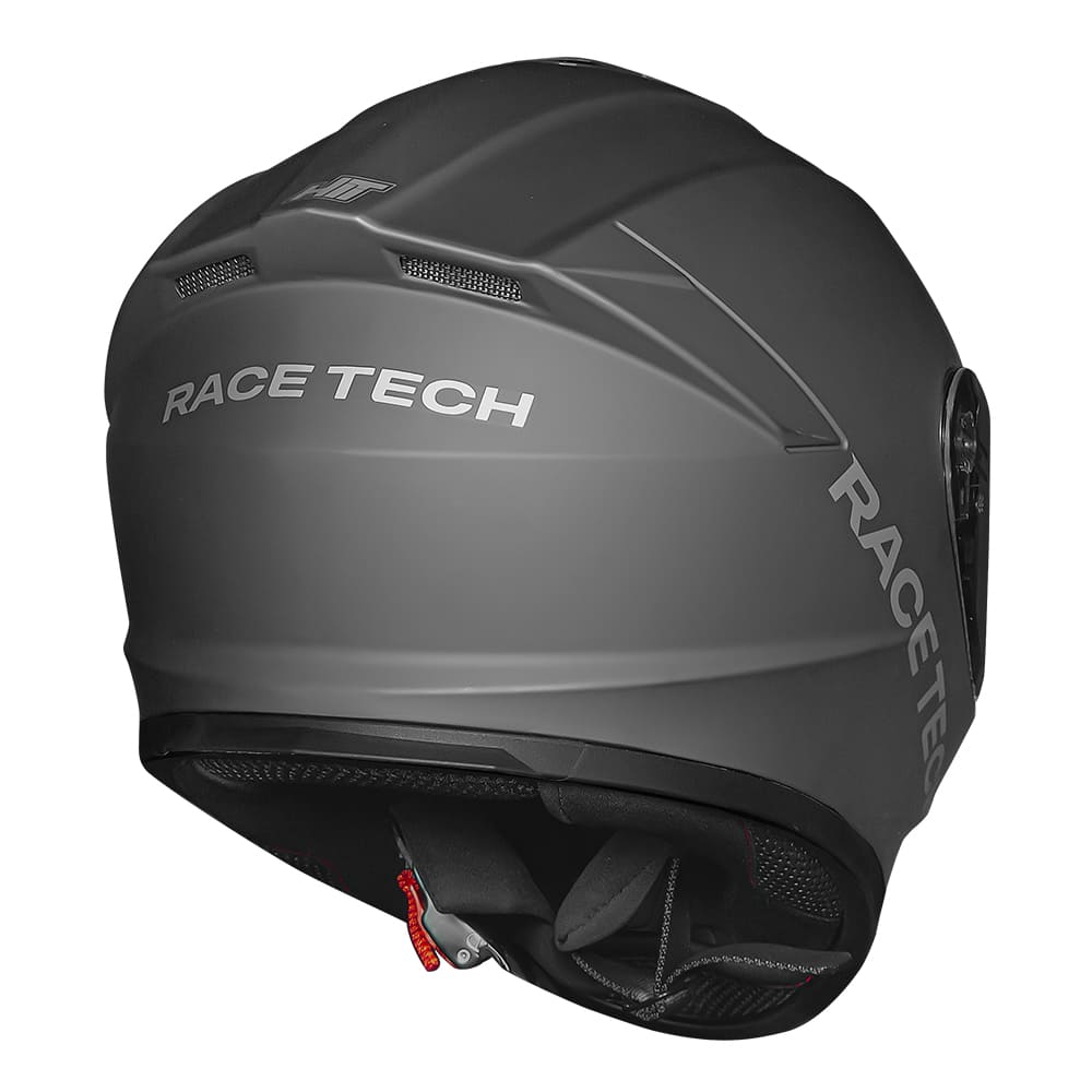CAPACETE RACE TECH HIT MONOCOLOR TITANIUM FOSCO