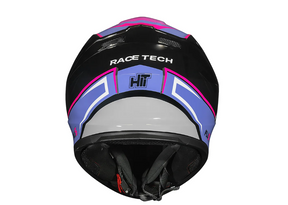 CAPACETE RACE TECH HIT PLUS PRETO E ROXO