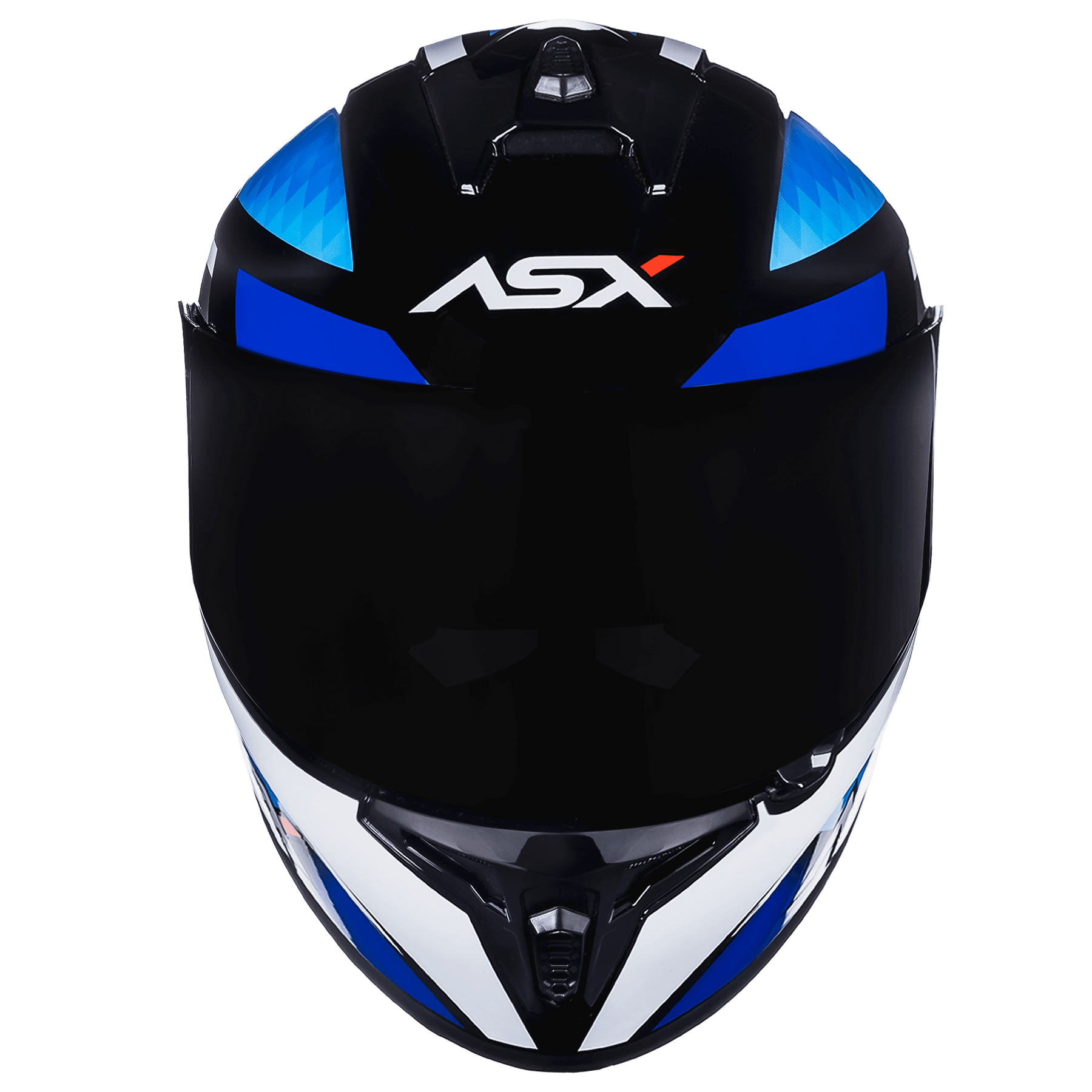 CAPACETE ASX DRAKEN SPIRIT BRILHO PRETO AZUL BRANCO
