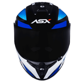 CAPACETE ASX DRAKEN SPIRIT BRILHO PRETO AZUL BRANCO