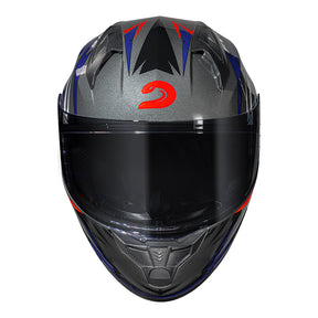 CAPACETE RACE TECH SECTOR ELECTRO TITANIUM E LARANJA