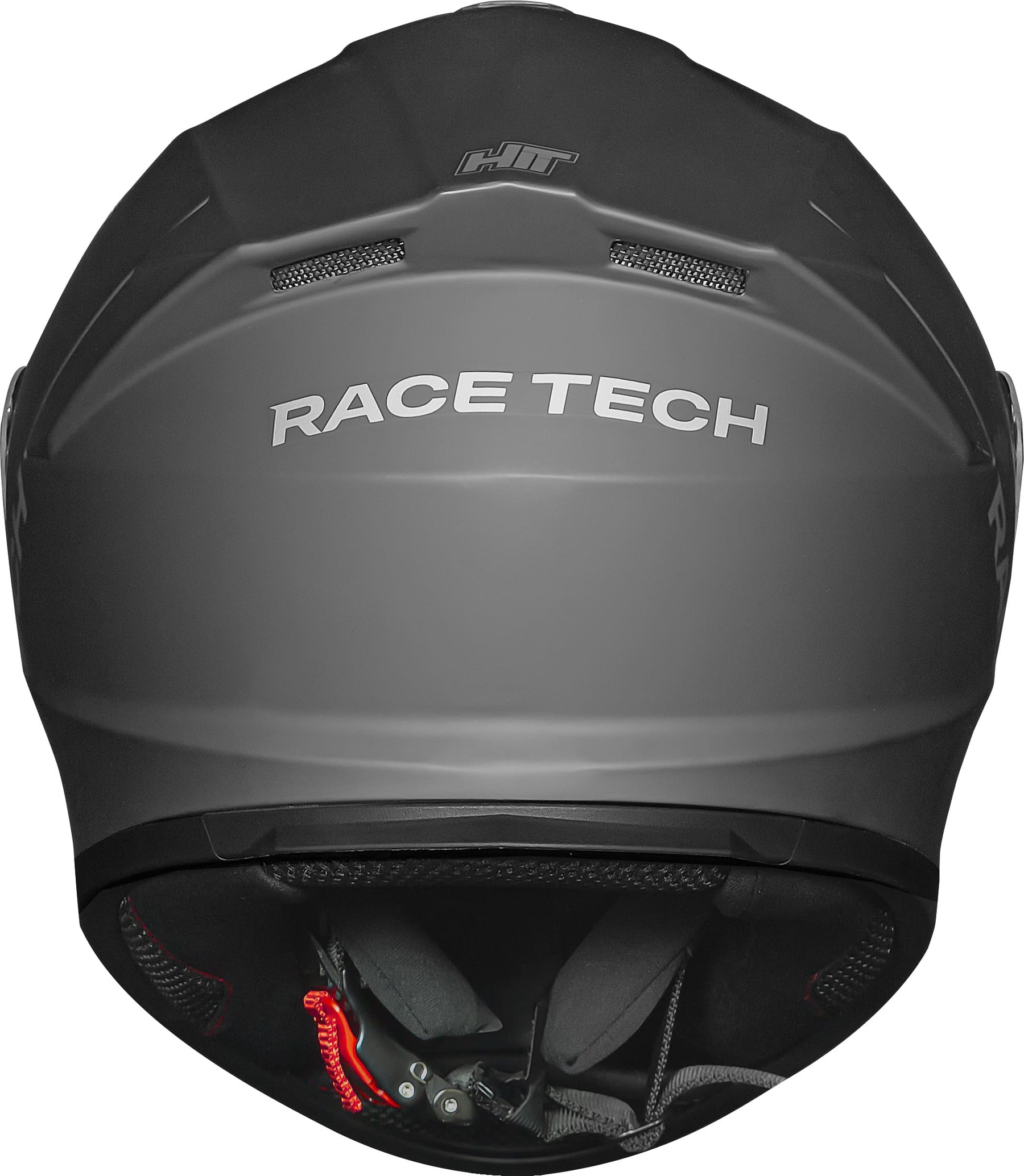CAPACETE RACE TECH HIT MONOCOLOR TITANIUM FOSCO