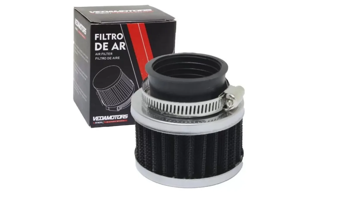 Filtro Ar Alta Esportivo Biz 100 Biz 125 Ate 2008 - Preto