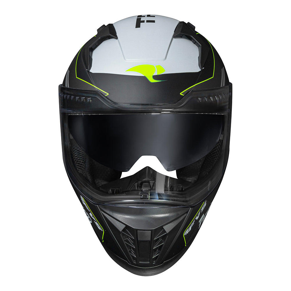 CAPACETE RACE TECH VOLT TRACK FOSCO TITANIUM E PRETO + ÓCULOS INTERNO