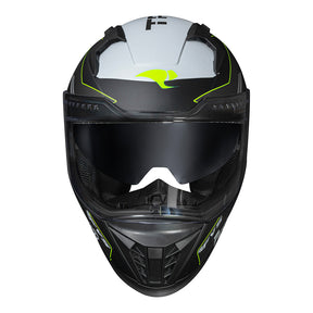 CAPACETE RACE TECH VOLT TRACK FOSCO TITANIUM E PRETO + ÓCULOS INTERNO