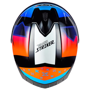 CAPACETE ASX DRAKEN STRIKER BRILHO PRETO AZUL VERMELHO